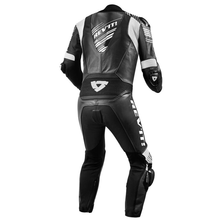 Apex Motorcycle Racing Suit Black White back
