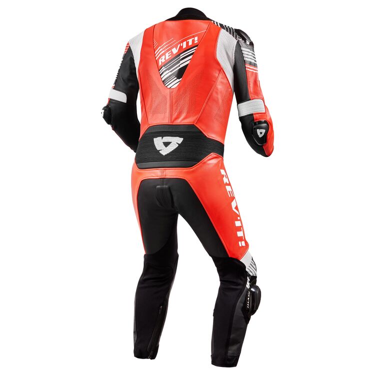 Apex Motorcycle Racing Suit Red White Black back