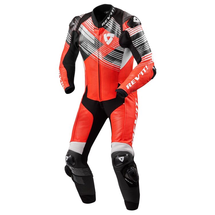 Apex Motorcycle Racing Suit Red White Black front