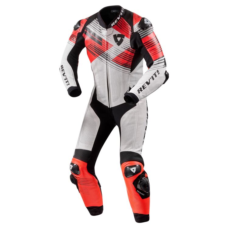 Apex Motorcycle Racing Suit White Black Red front
