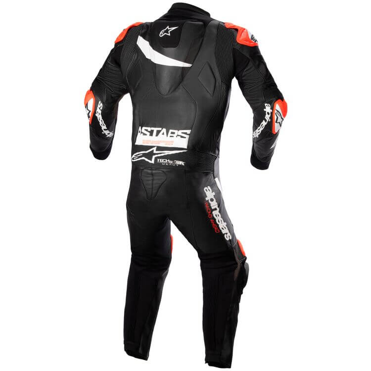 Custom GP Plus v4 Racing Suit black white red back