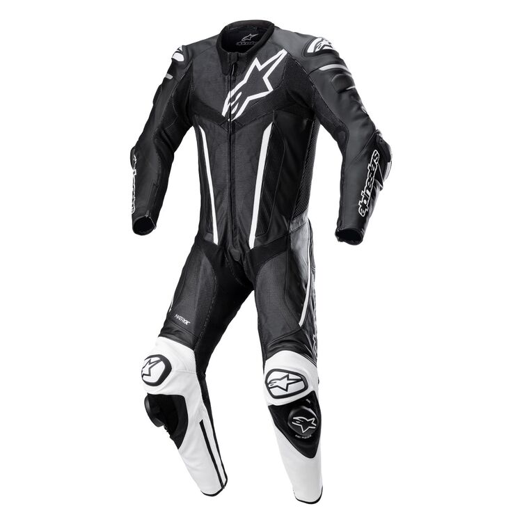 Custom Motorbike Fusion Race Suit Black White front
