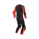 Laguna Seca 5 Leather Race Suit Black Red Back