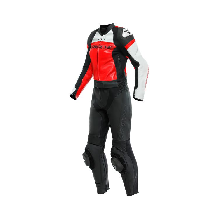 Mirage Motorbike Race Suit Black Red White front