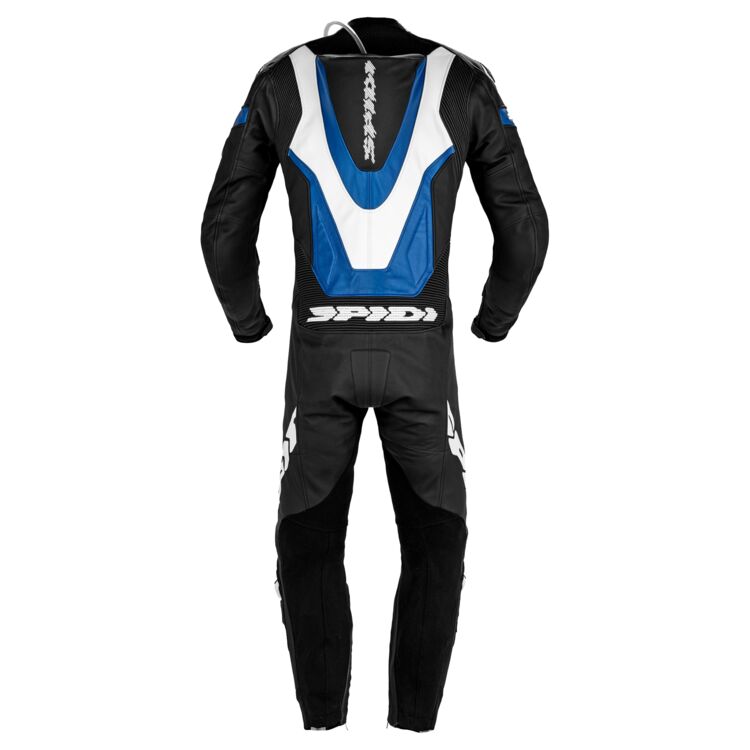 Motorcycle Racing Suit Laser Pro black white blue back