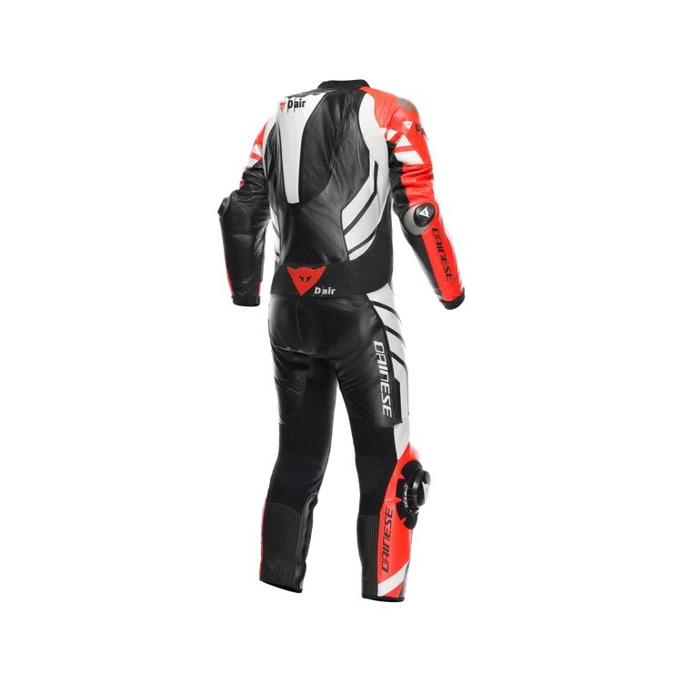 Mugello 3 Custom Motorcycle Suit Red White back