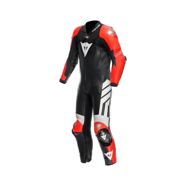 Mugello 3 Custom Motorcycle Suit Red White front
