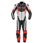 Sport Warrior Pro Race Suit Black White Red front