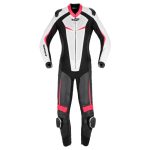 Track Pro Motorbike Race Suit Black Pink front