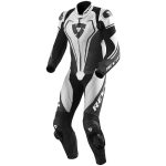 Vertex Pro motorbike leather race suit white black front
