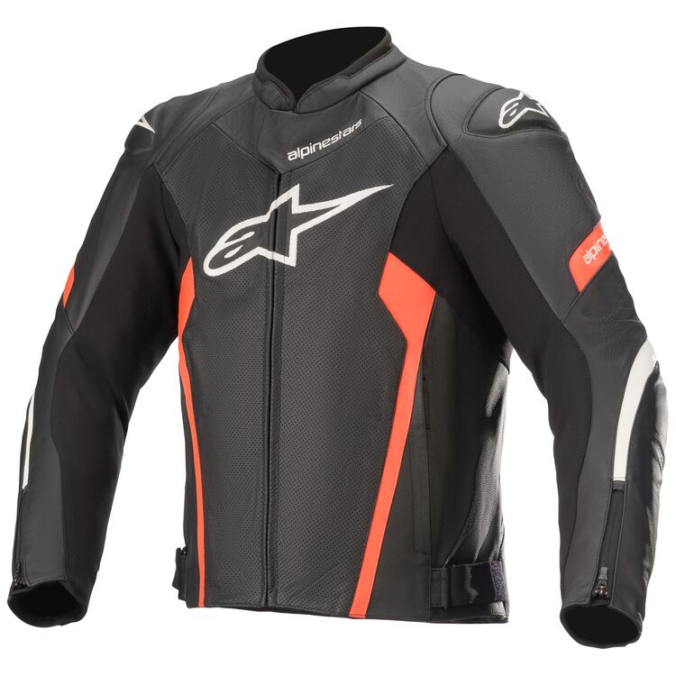 Faster Airflow V2 motorcycle jacket black red front