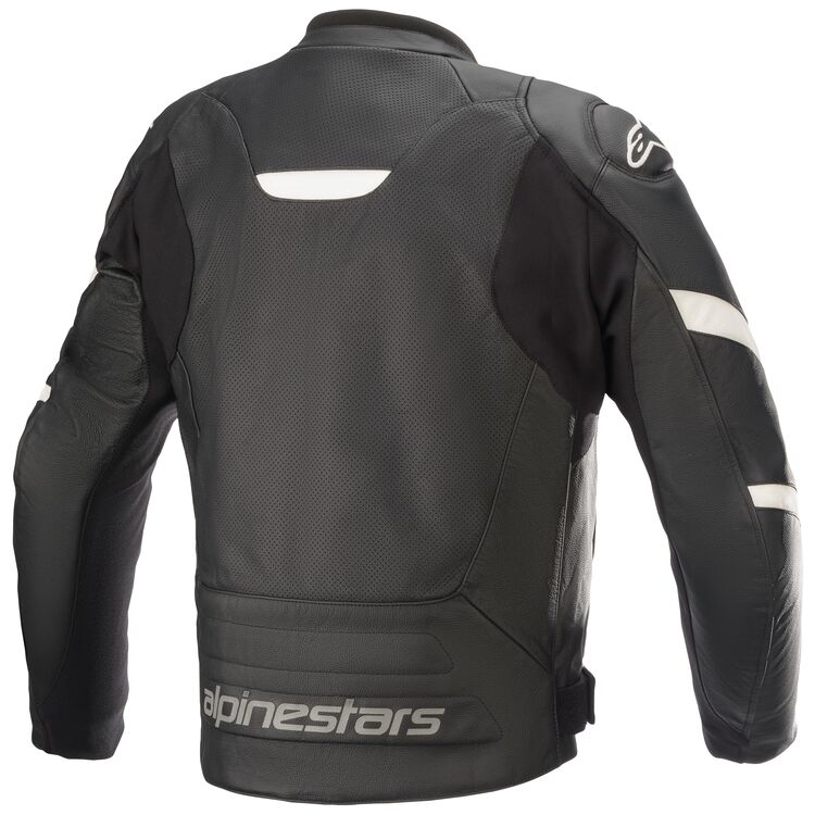 Faster Airflow V2 motorcycle jacket black white back