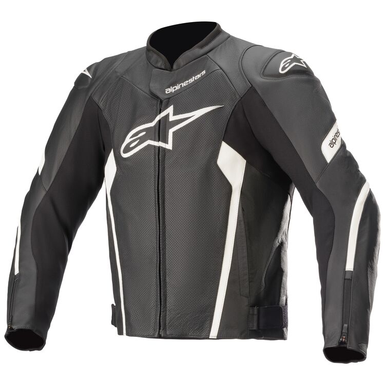 Faster Airflow V2 motorcycle jacket black white front
