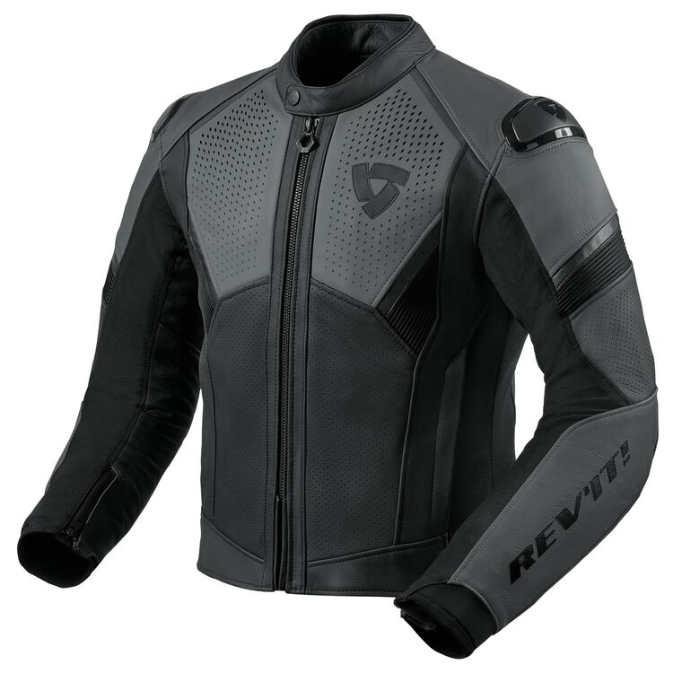 Matador motorcycle racing jacket black grey front