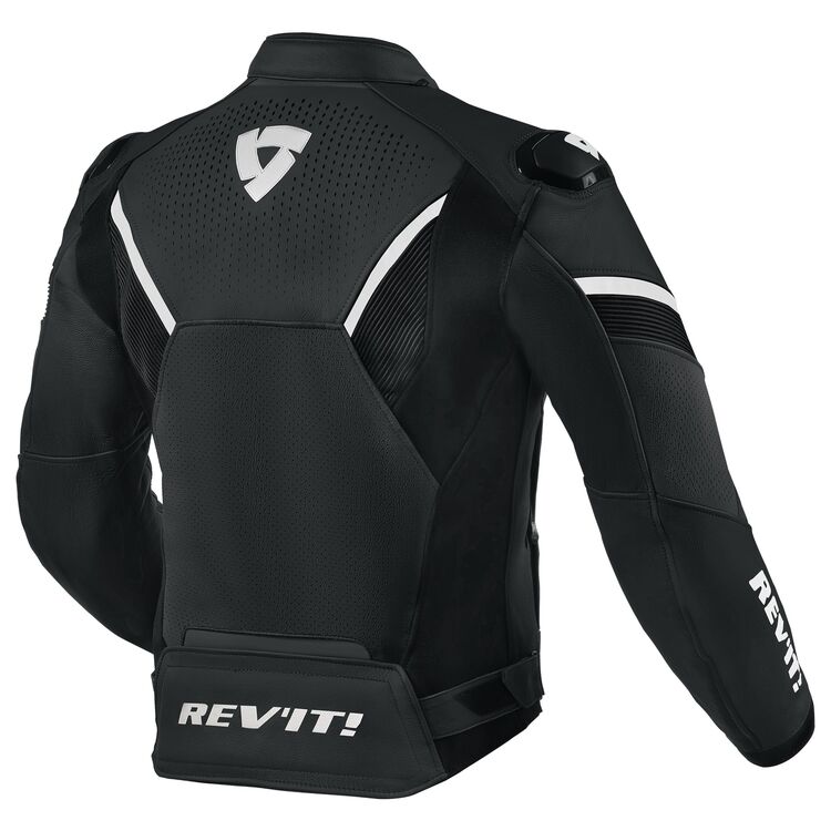 Matador motorcycle racing jacket black white back