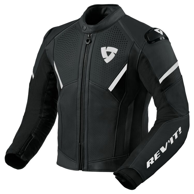 Matador motorcycle racing jacket black white front