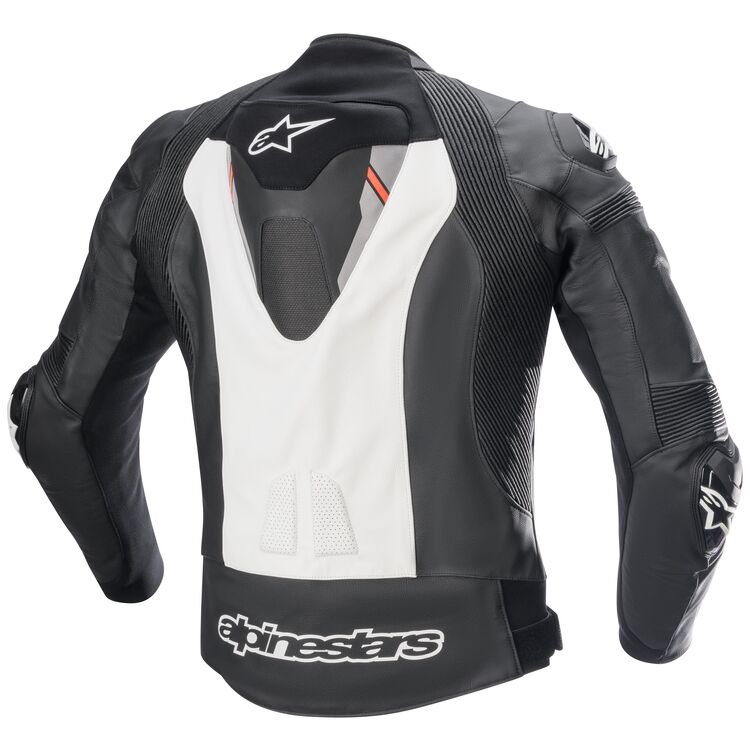Missile V2 Ignition motorbike jacket black white back