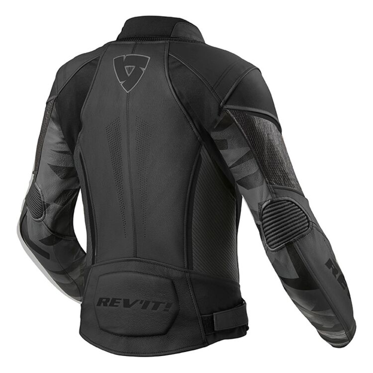 Xena 3 motorbike leather jacket black back