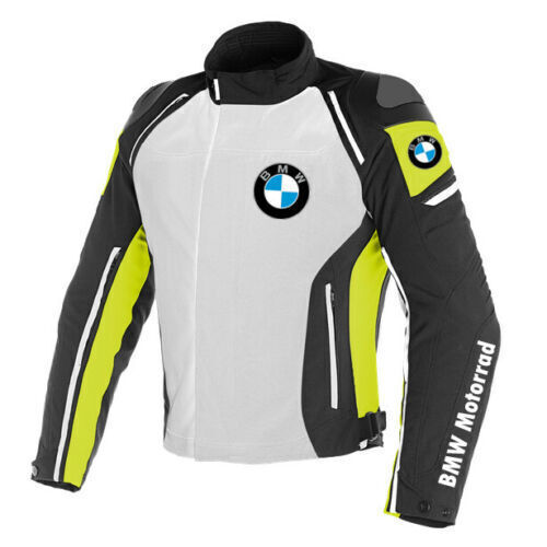 BMW Motorrad RR Motorbike Jacket white black yellow front