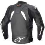 GP Plus V4 Motorcycle Jacket black white back