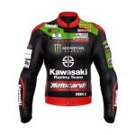 Kawasaki SBK Monster Energy Racing Jacket Black Green Red Front