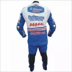 Rothmans Honda Leather Racing Suit Blue White Red Back